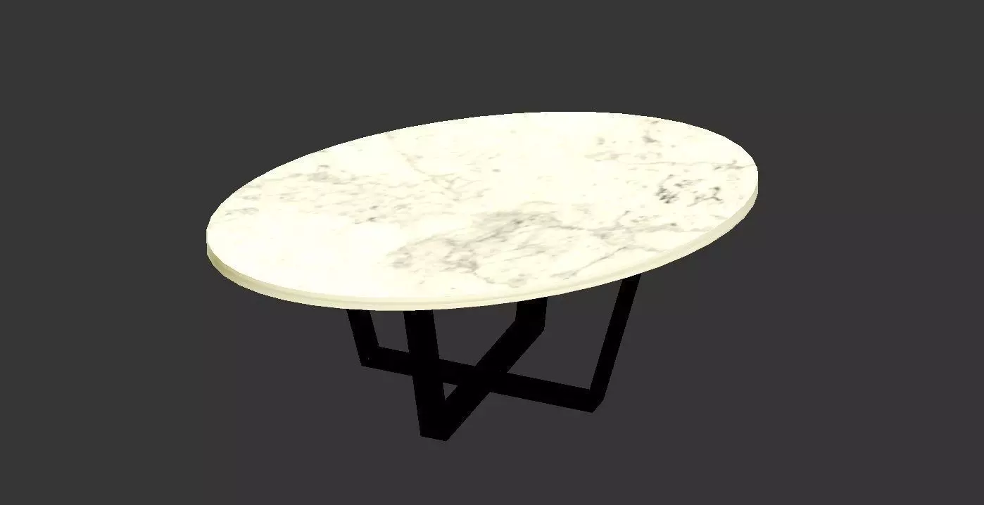 table marble with legs Free 3D print model