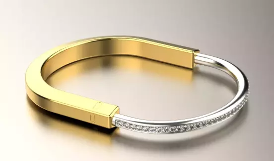 Tiffany lock bracelet 40-52 3D print model