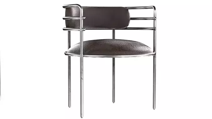 Design chair pack Low-poly 3D model 6