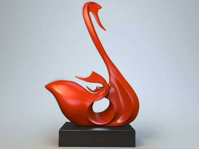 Sculpture Swan P 3D print model