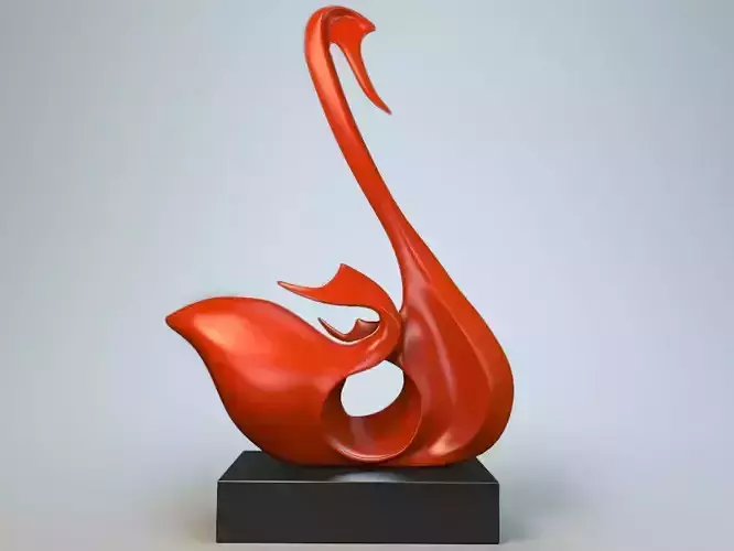 Sculpture Swan P 3D print model