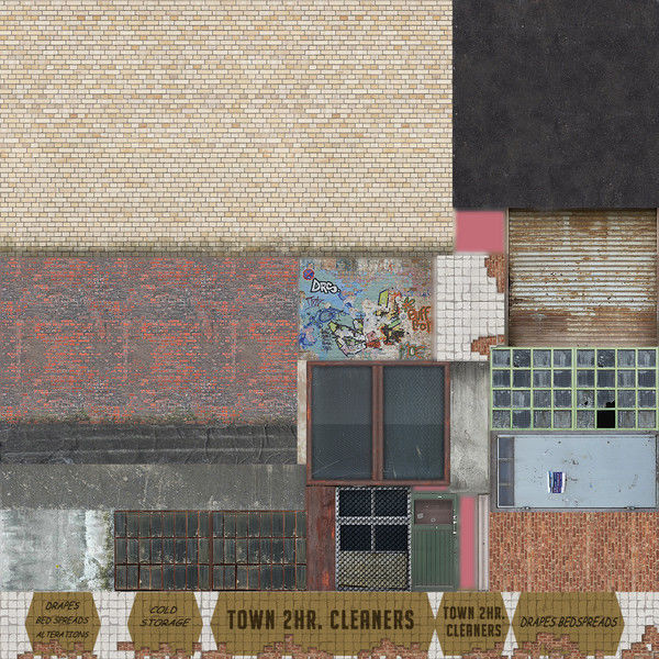 Abandoned Laundry Low-poly 3D model_8