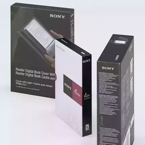 Set box packaging for sony tablet Low-poly 3D model