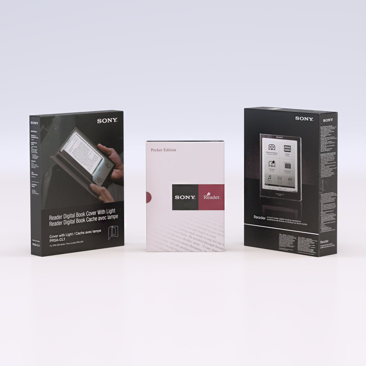 Set box packaging for sony tablet Low-poly 3D model_1