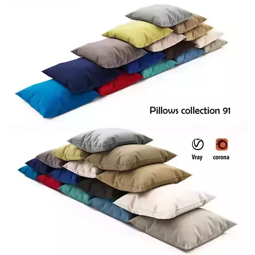 Pillows collection stacked