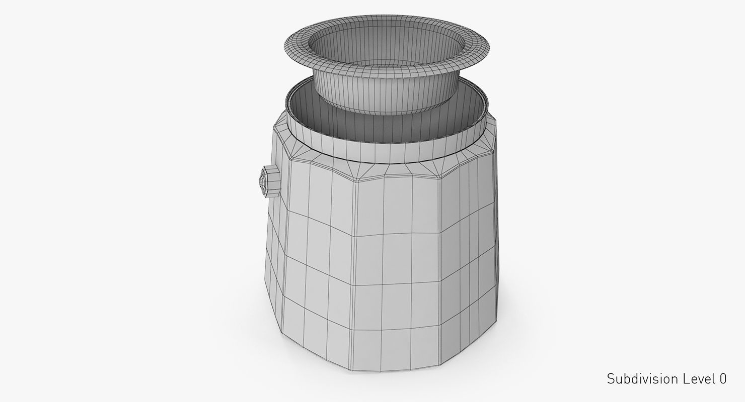 mocha pot 3D model_13