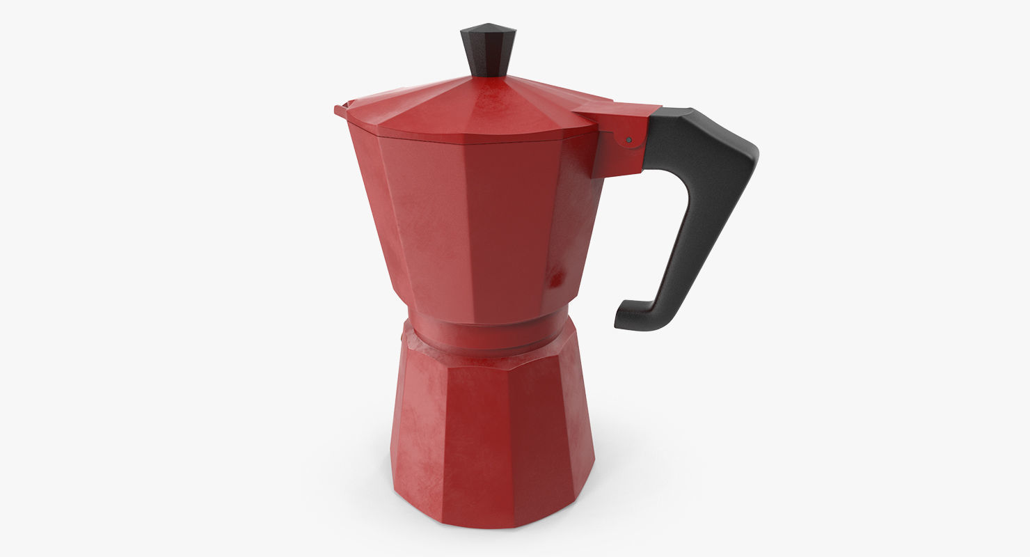 mocha pot 3D model_4