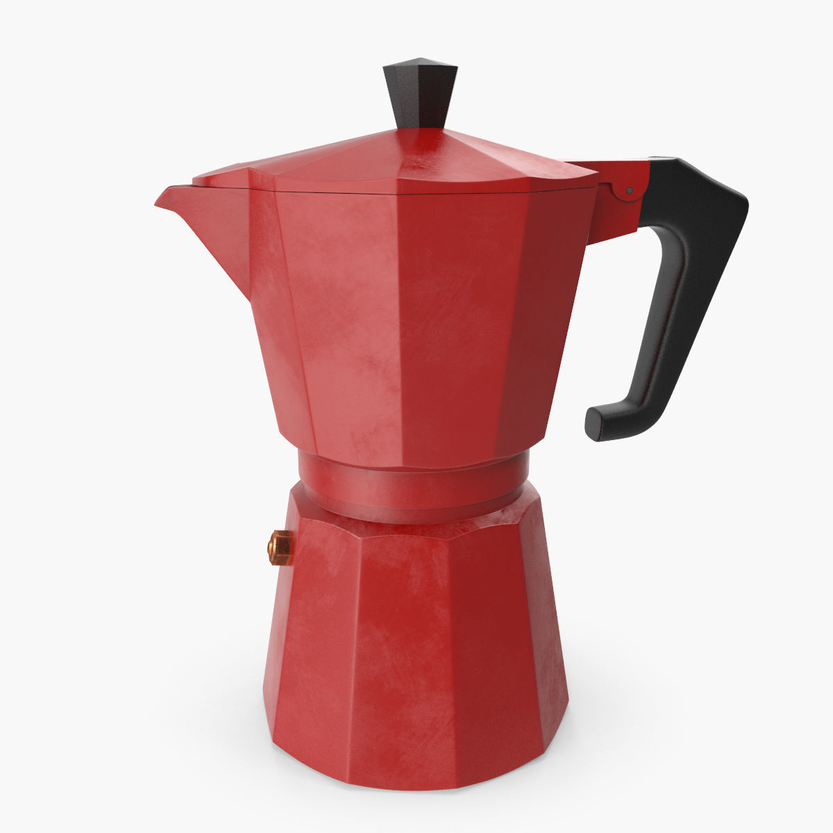 mocha pot 3D model_1