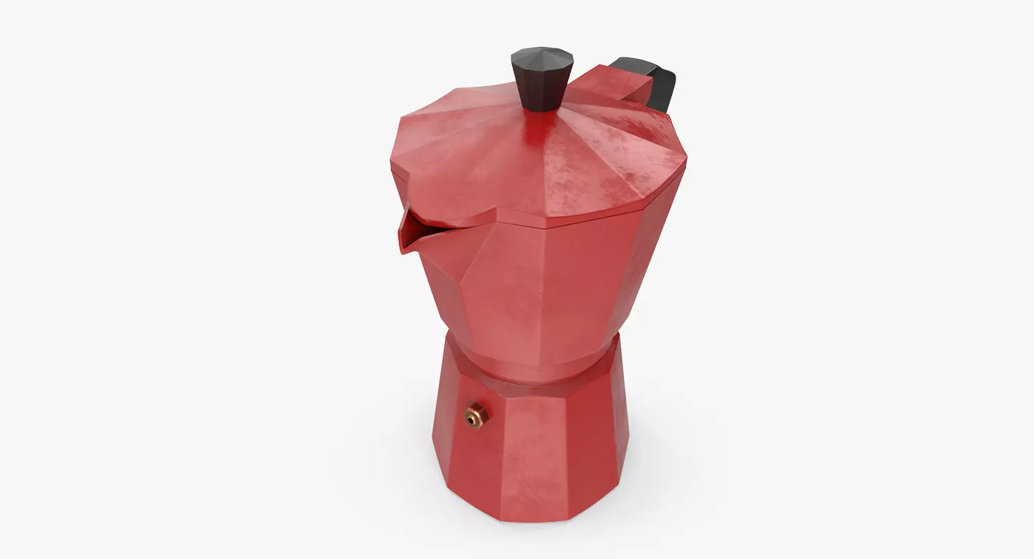 mocha pot 3D model_0