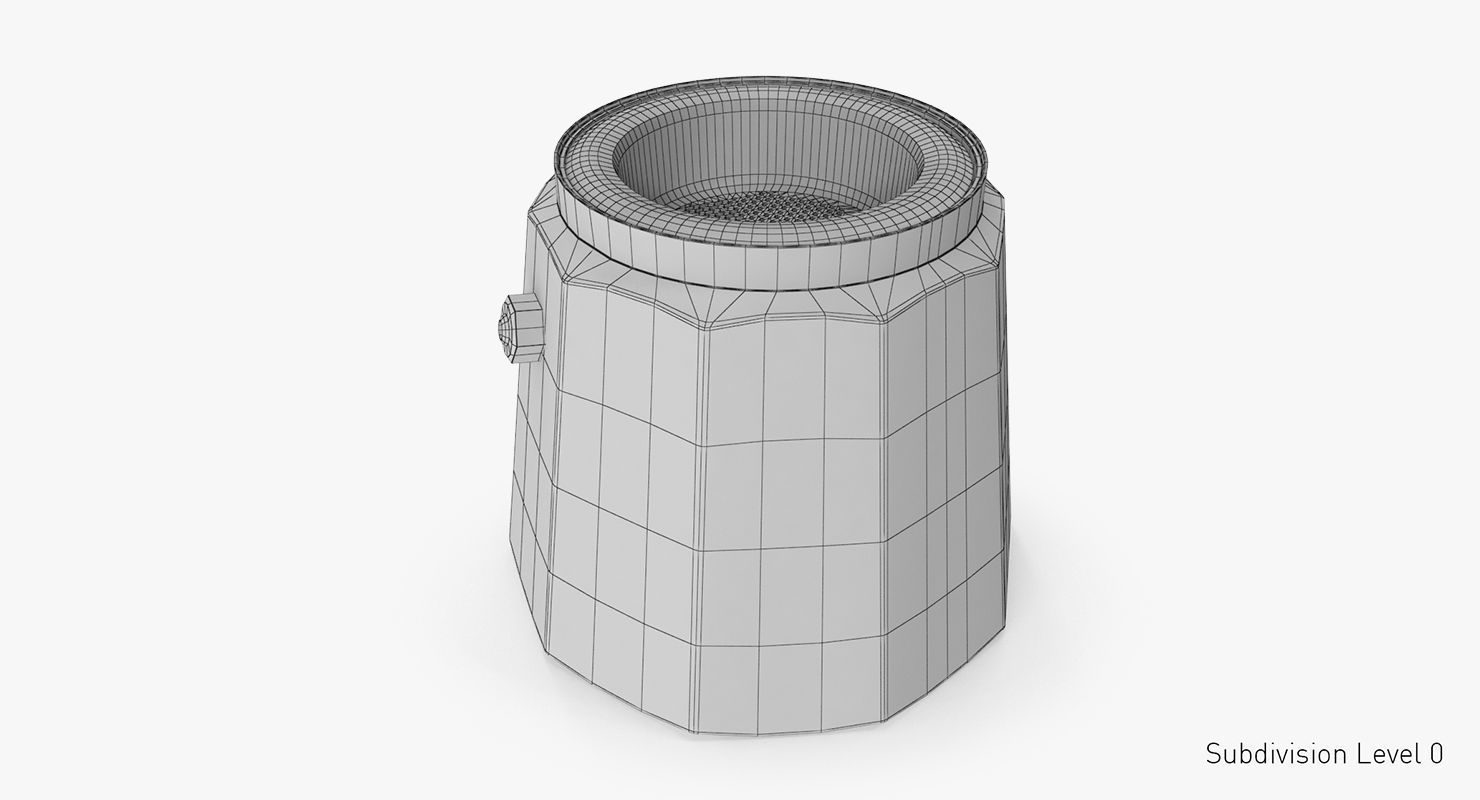 mocha pot 3D model_10