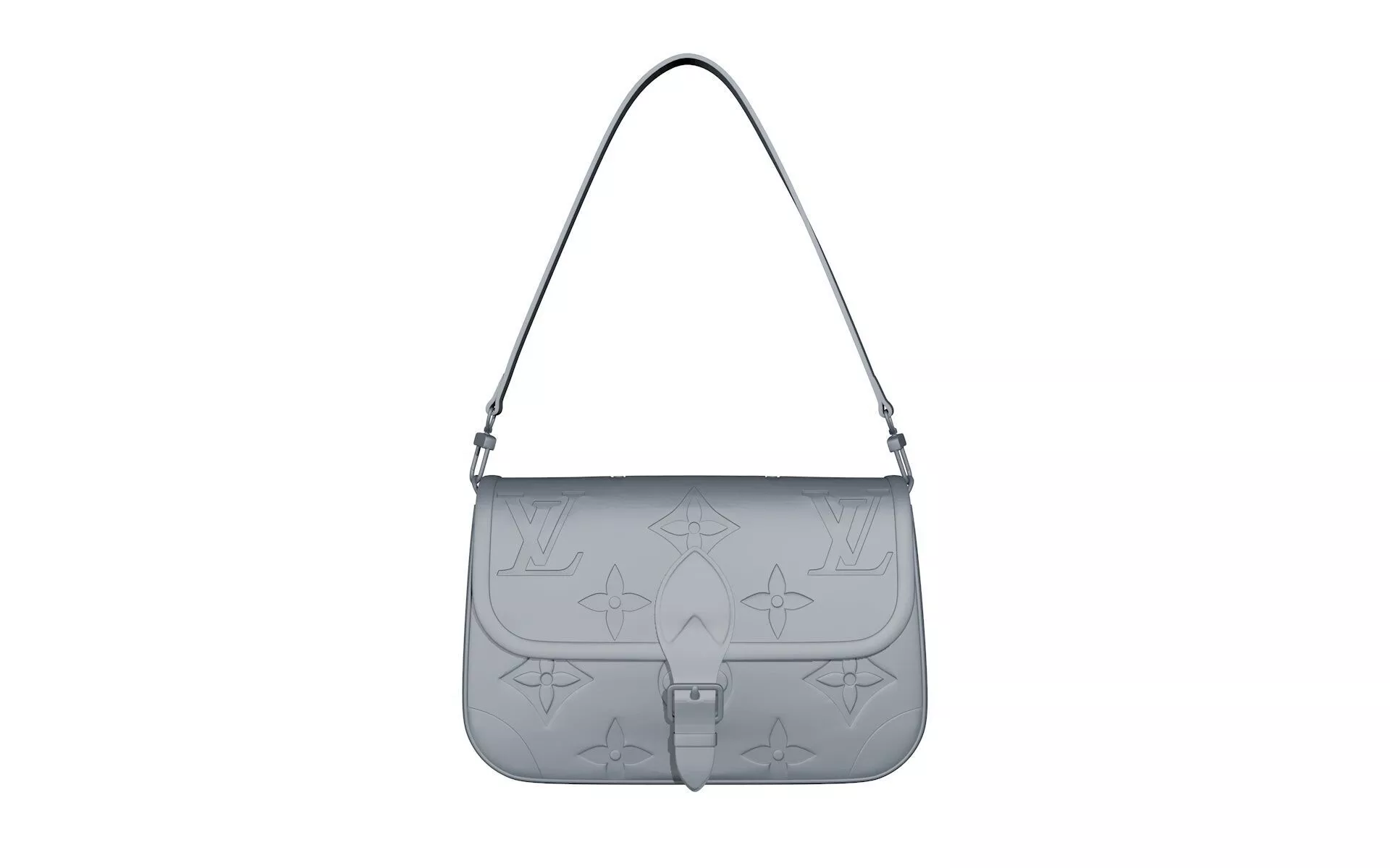 handbag blue hour with emboss 3D print model