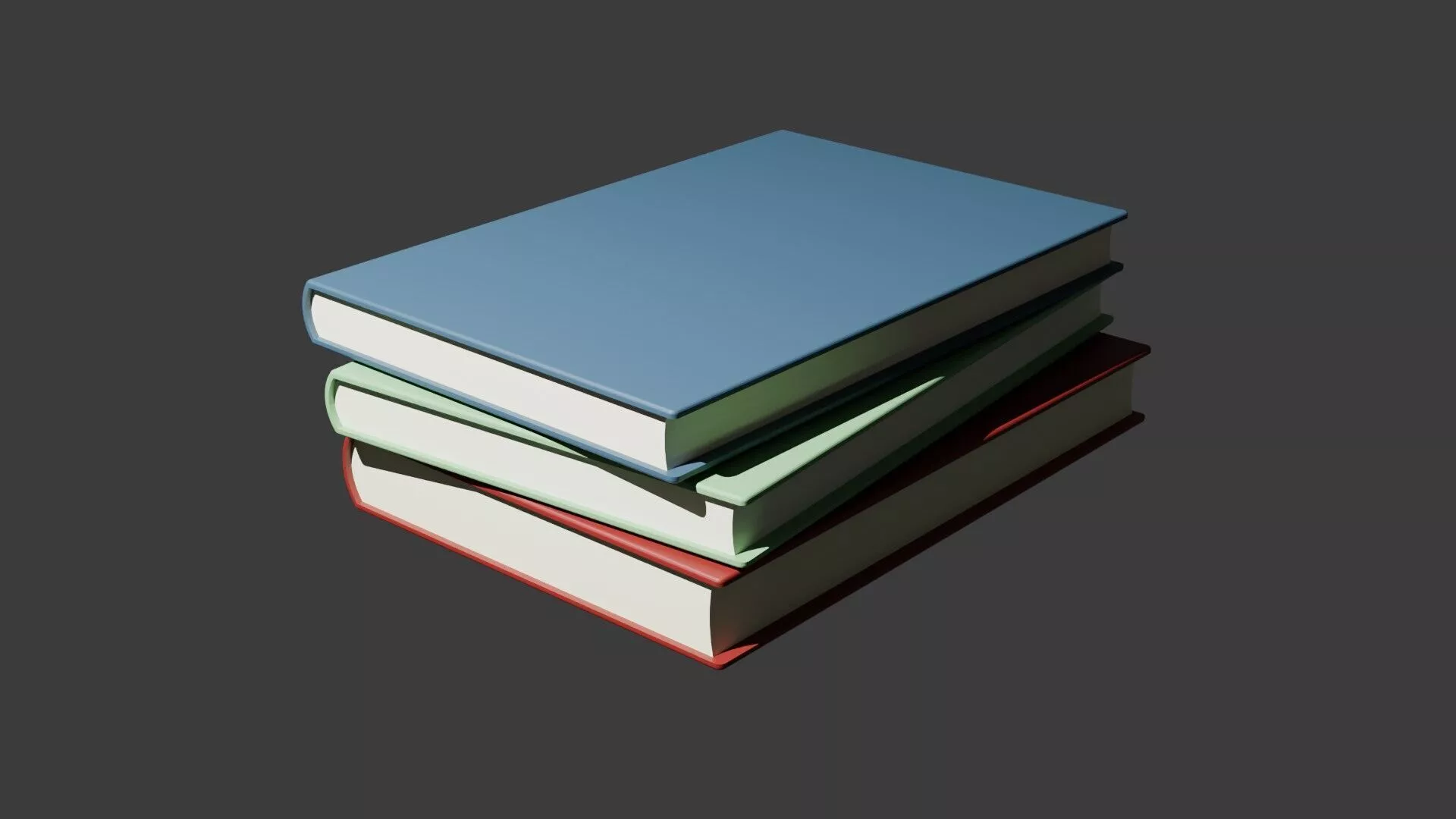stack of books 3D model