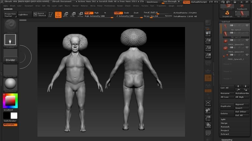 it model clown from movie Low-poly 3D model_3