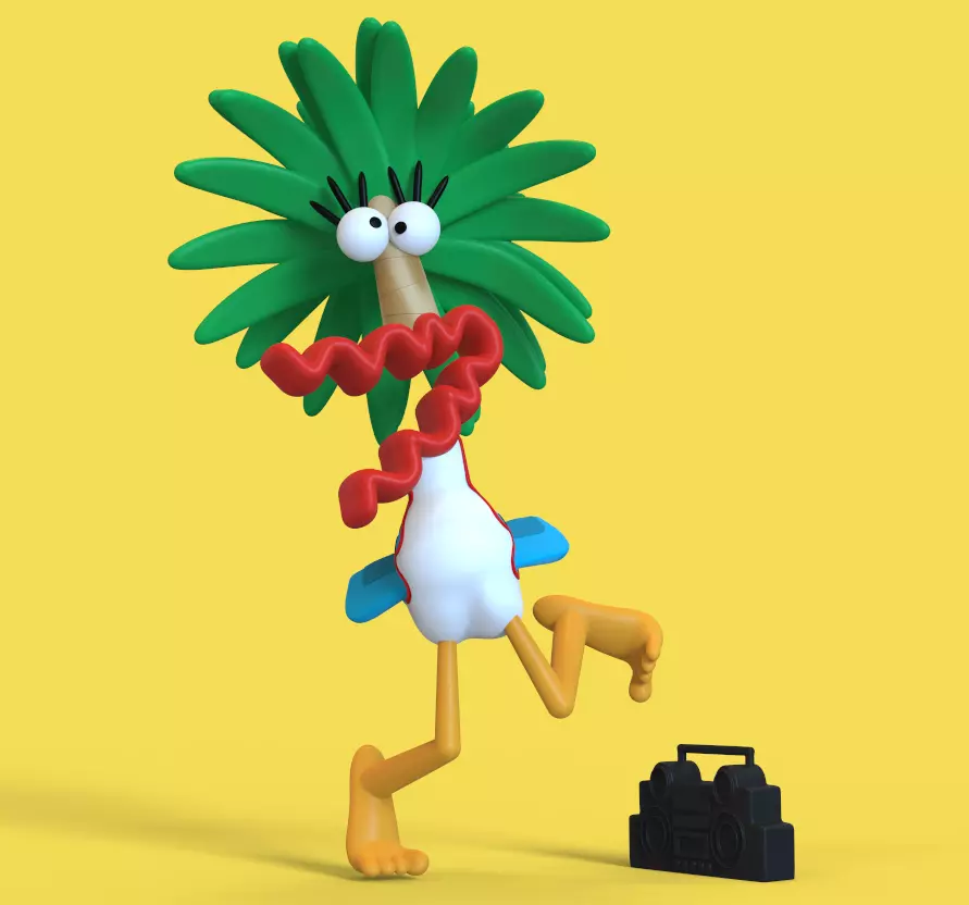 COCO FROM FOSTERs HOME FOR IMAGINARY FRIENDS-PARTS AND COMPLETE 3D print model