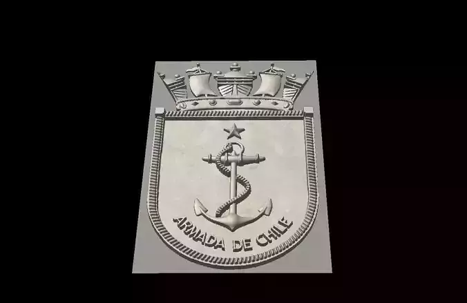 Army of Chile Shield Router CNC - 3D Print