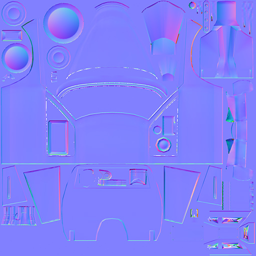 Custom Buggy Low-poly 3D model_4