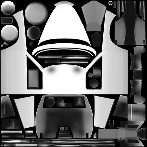 Custom Buggy Low-poly 3D model_3