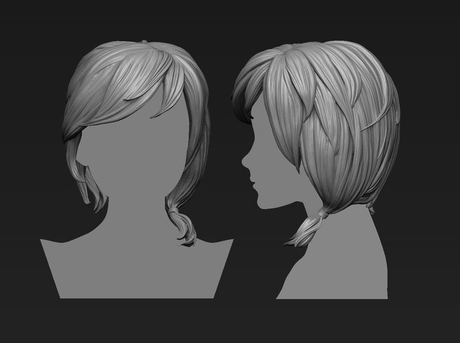 Hair 11 printable 3D print model