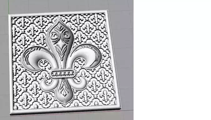 fleur de lis 3D print model