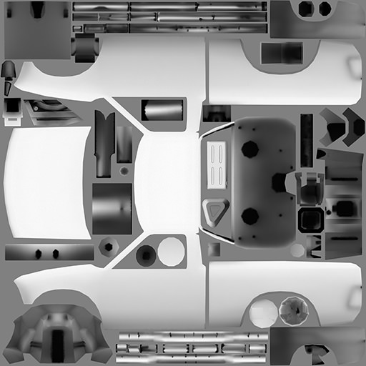 Custom Pickup Low-poly 3D model_3