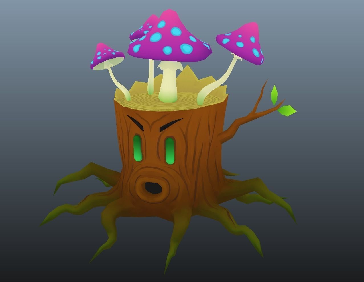 3D model Stumpy - cartoon enemy character VR / AR / low-poly | CGTrader