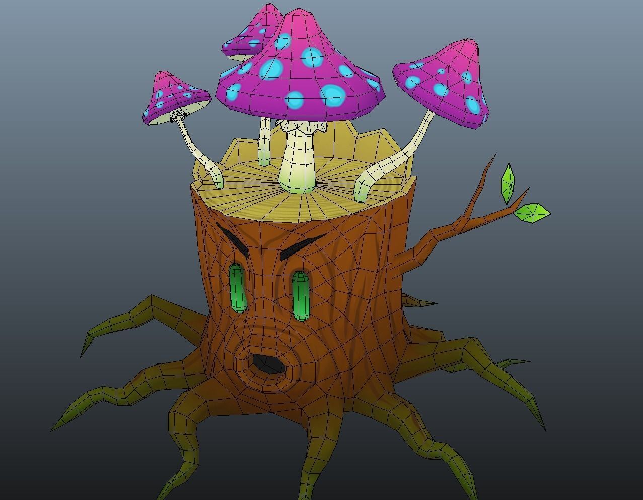 3D model Stumpy - cartoon enemy character VR / AR / low-poly | CGTrader