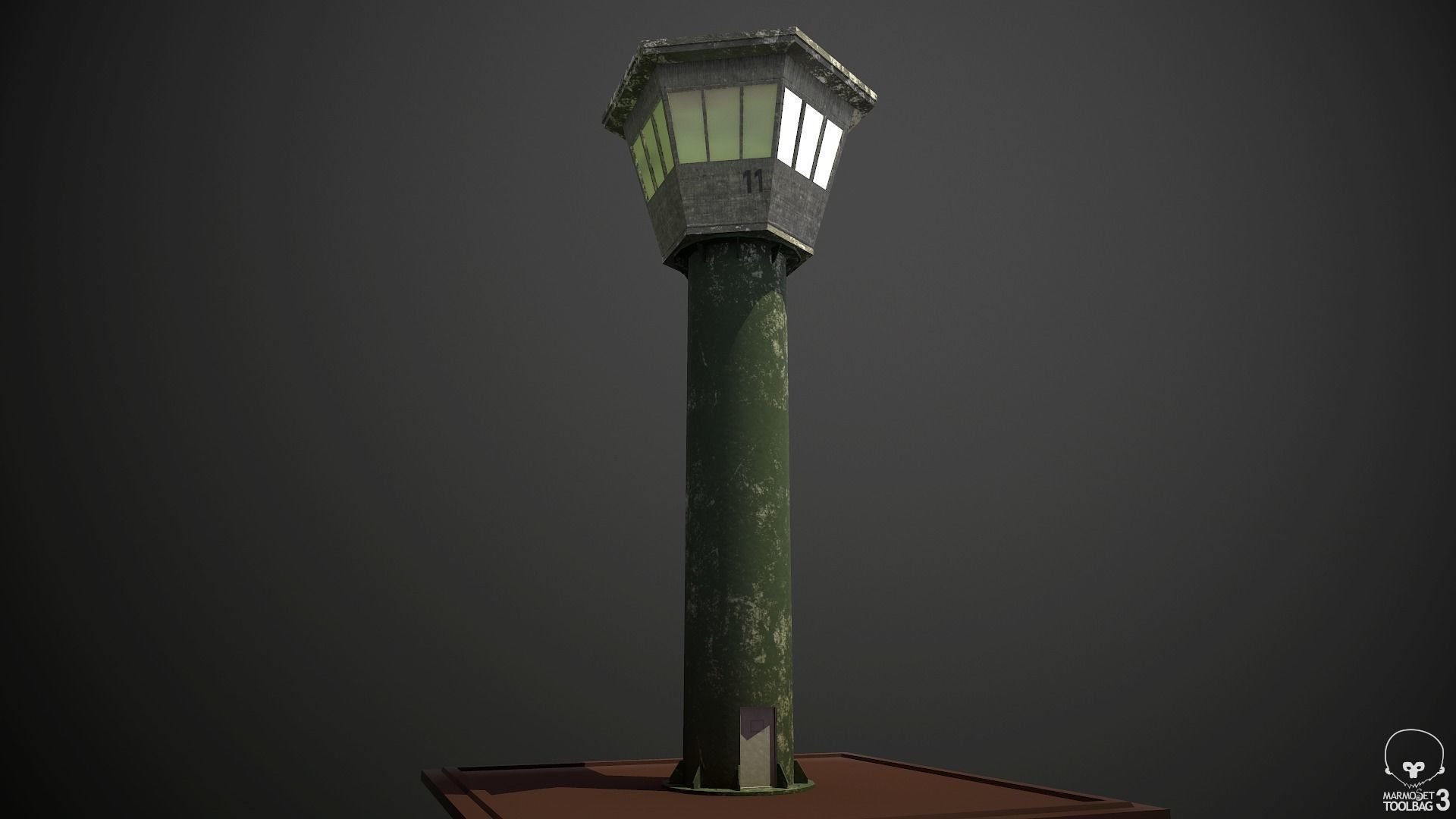 Guard Tower 01 Low-poly 3D model_2