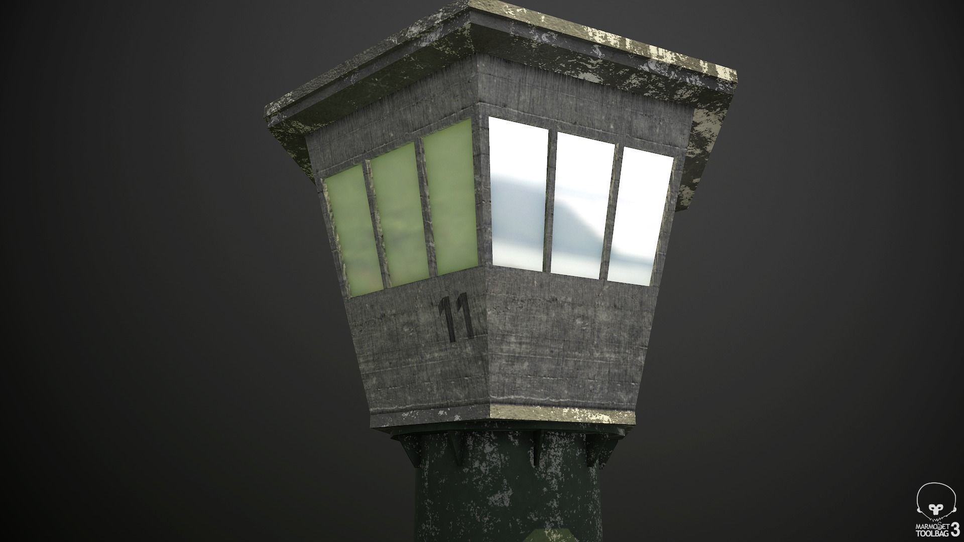 Guard Tower 01 Low-poly 3D model_6