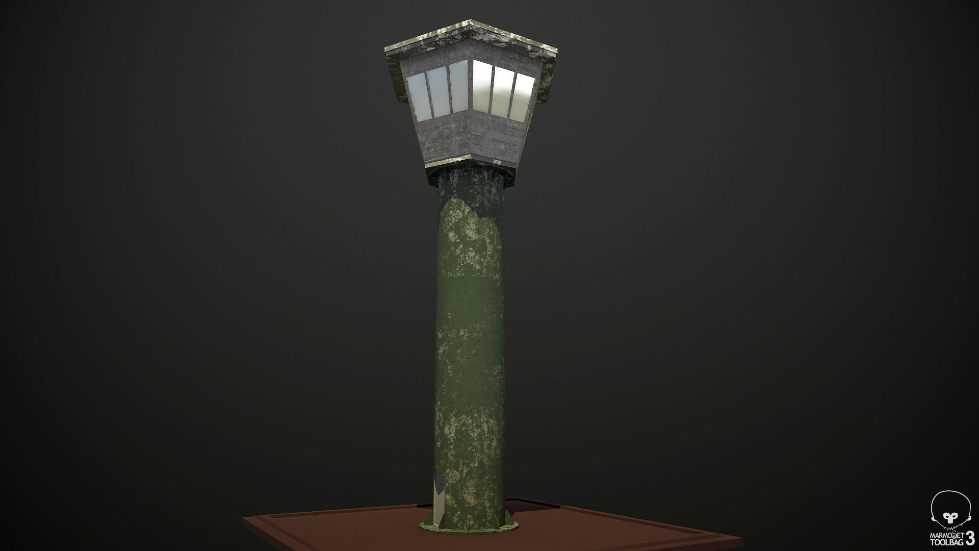 Guard Tower 01 Low-poly 3D model_1