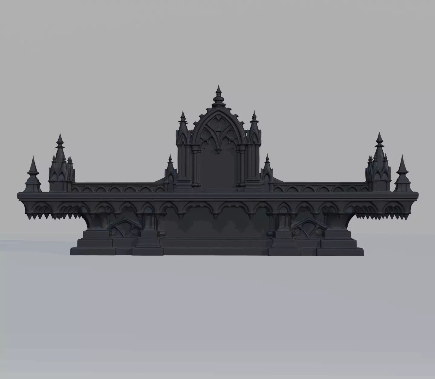 Gothic Altar Shelf Centerpiece 3D print model