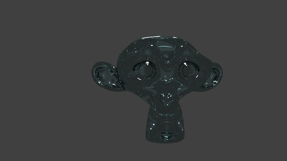 Glass Monkey Head Sculpture Free 3D model