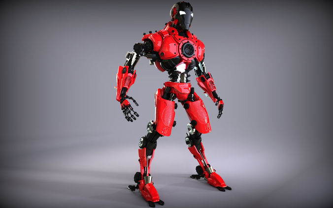 Sci-Fi Robot Updated 3D model