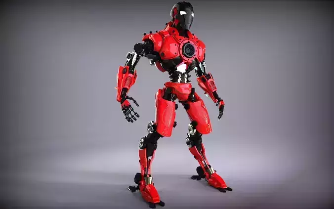 Sci-Fi Robot Updated 3D model