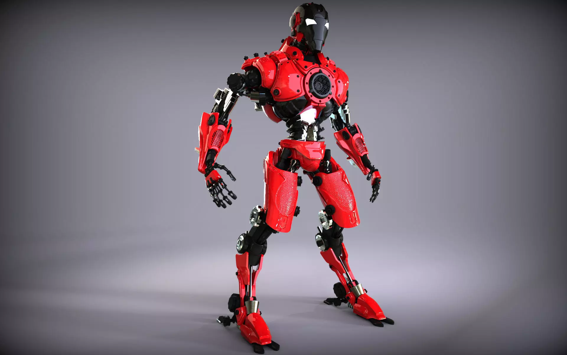 Sci-Fi Robot Updated 3D model_0