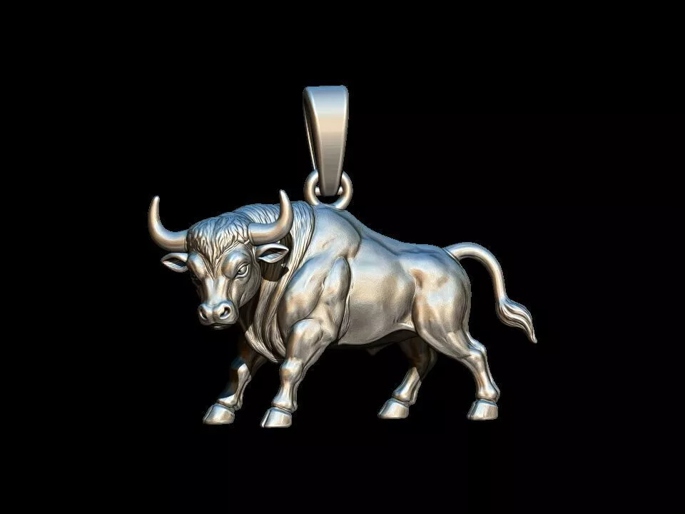 Bull Pendant 3D print model