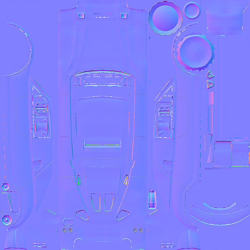 Spieler Buggy Low-poly 3D model_4