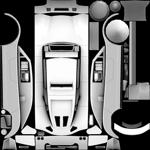 Spieler Buggy Low-poly 3D model_3