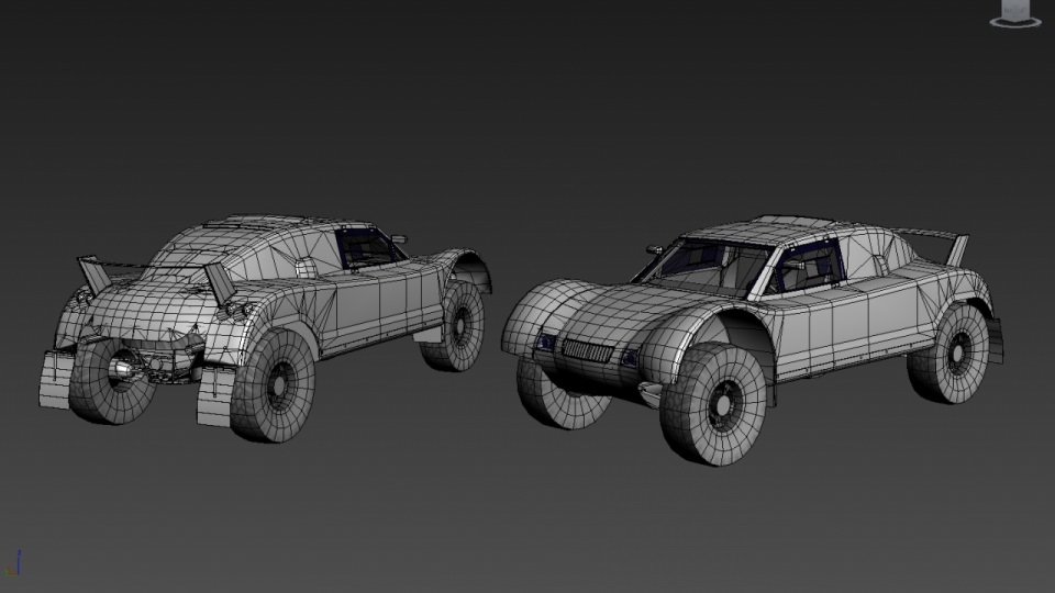 Spieler Buggy Low-poly 3D model_2