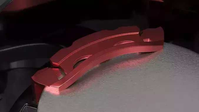 Multi Spoke Car Wheel Rim 3D model 4