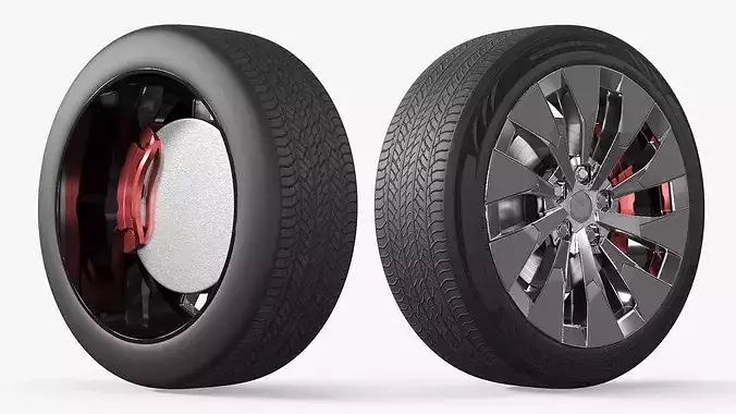 Multi Spoke Car Wheel Rim 3D model