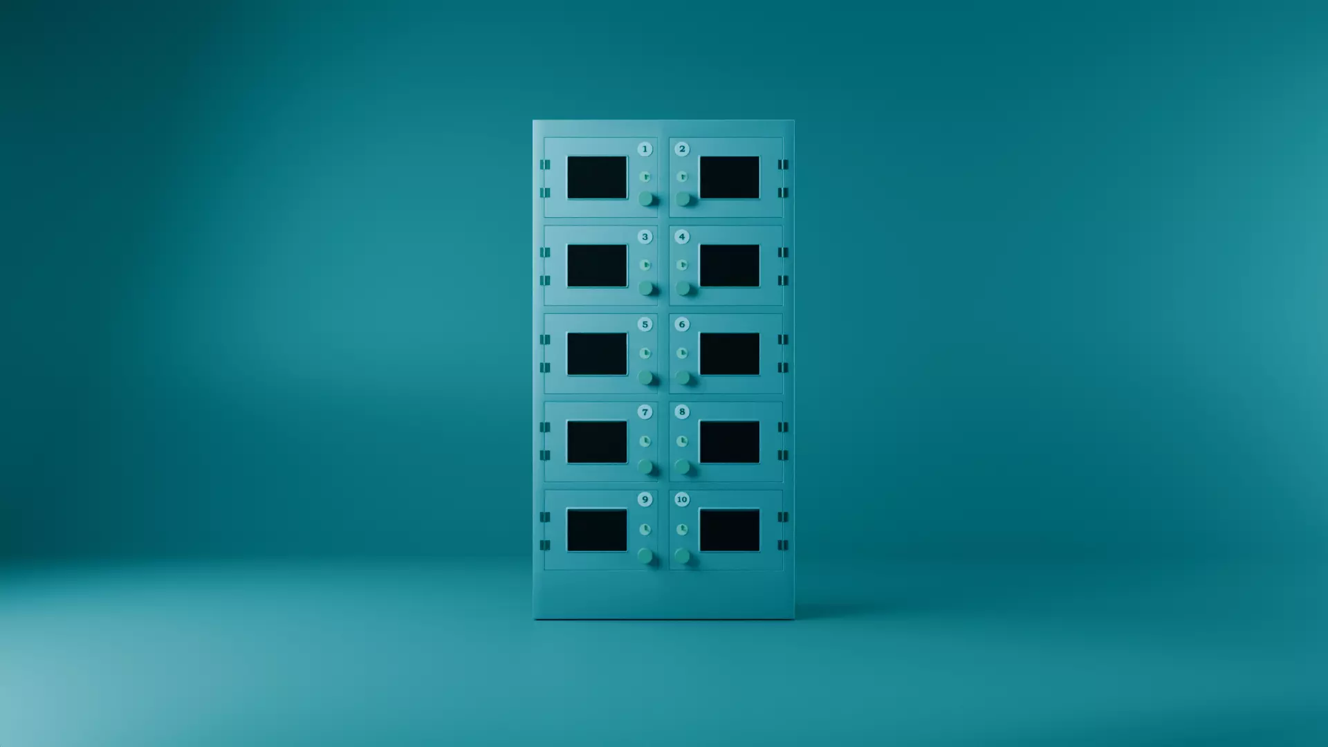Supermarket Pickup Locker Low-poly 3D model