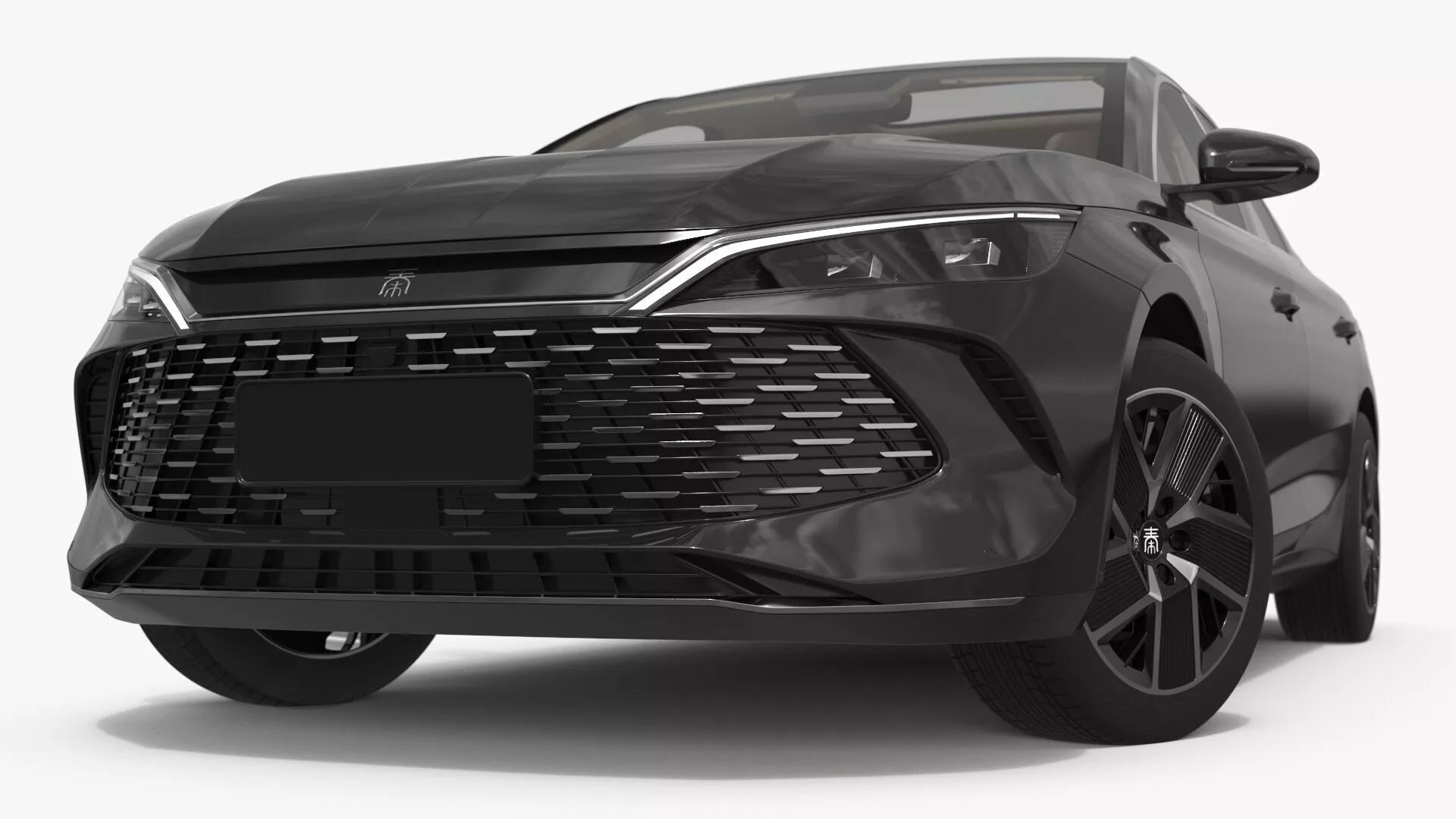 BYD Qin L DM-i Eco Hybrid Space Black Rigged for Maya 3D model