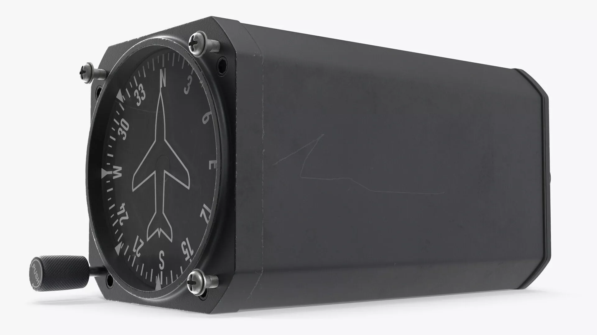 Aviation Directional Compass Indicator Animated Rigged for C4D 3D model