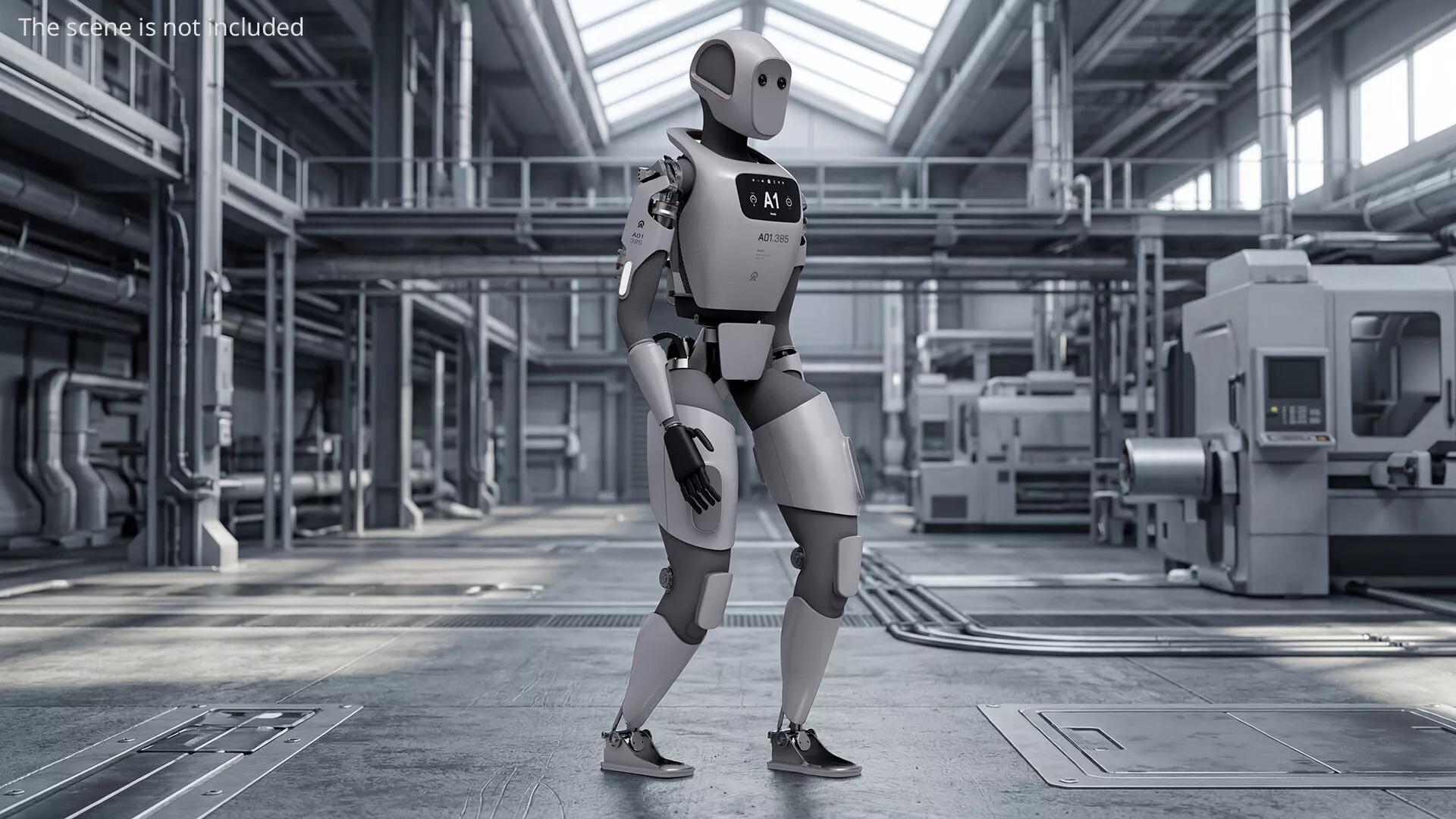 Apollo A1 Humanoid Walking Animated Rigged For Maya 3D model