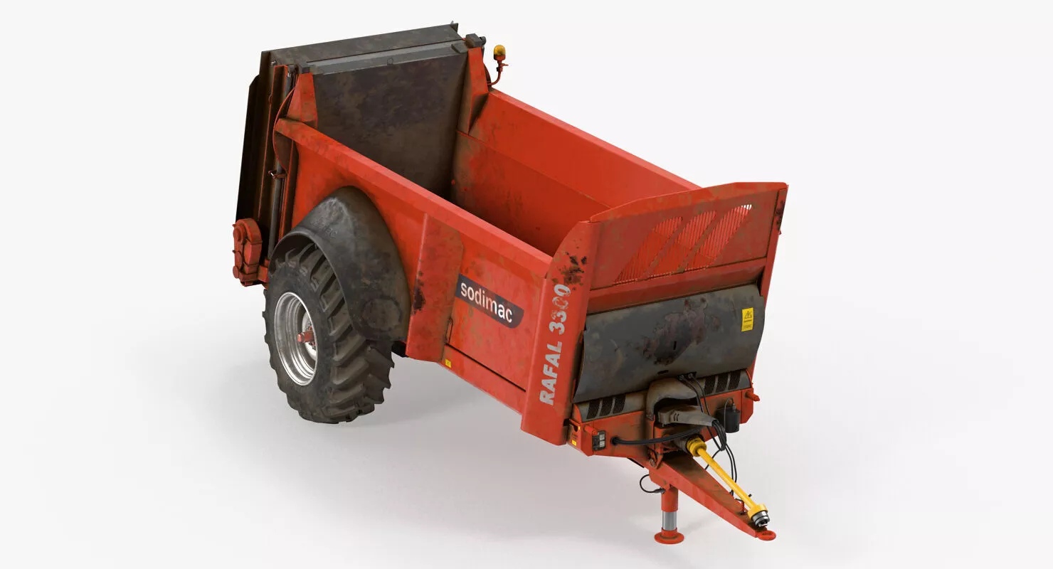 Sodimac Rafal 3300 Spreader Weathered Rigged 3D model