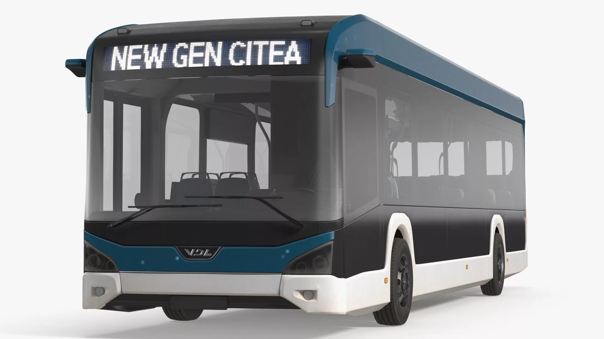 VDL Citea Electric City Bus New Generation Rigged for Maya 3D model