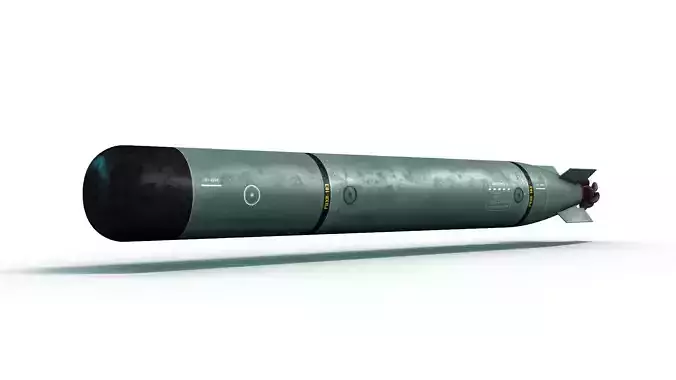 Torpedo Mark 46 Low-poly 3D model