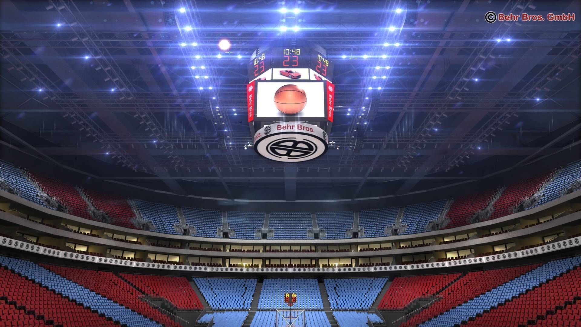 Basketball Arena V2 3D model_7