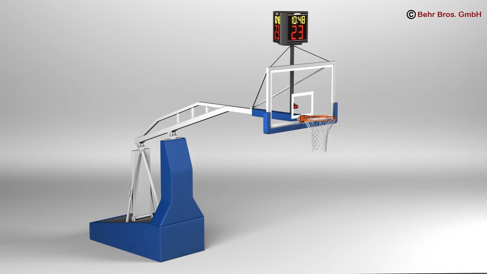 Basketball Arena V2 3D model_8