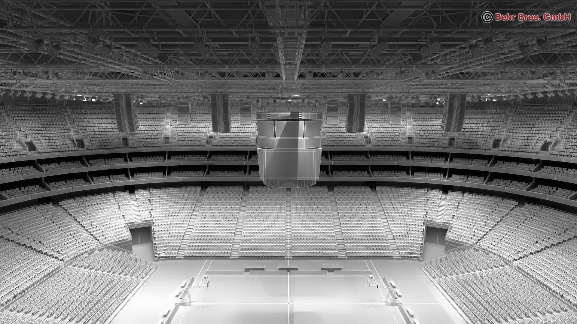 Basketball Arena V2 3D model_15